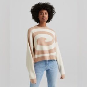 Bershka Retro Swirl Sweater